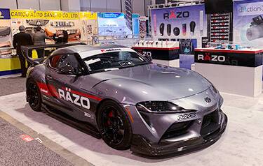 The RAZO booth at SEMA Show 2019