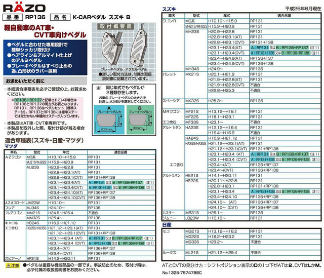 適合条件/装着対応車